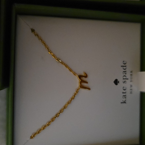 NWT Kate Spade Gold Initial Necklace Choose You Inital - Picture 3 of 7